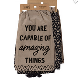 You Are Capable Of Amazing Things Towel Set