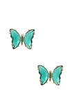 Gem Butterfly Stud Earrings
