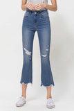 Bella 2.0 Cropped Flare Vervet Jeans