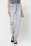 Beverley Super High Rise Relaxed Straight Vervet Jeans