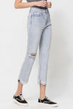 Beverley Super High Rise Relaxed Straight Vervet Jeans