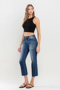 Lulu Mid Rise Straight Leg Lovervet Jeans
