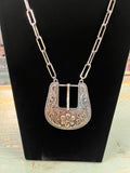 Belt Buckle Necklace