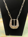Belt Buckle Necklace