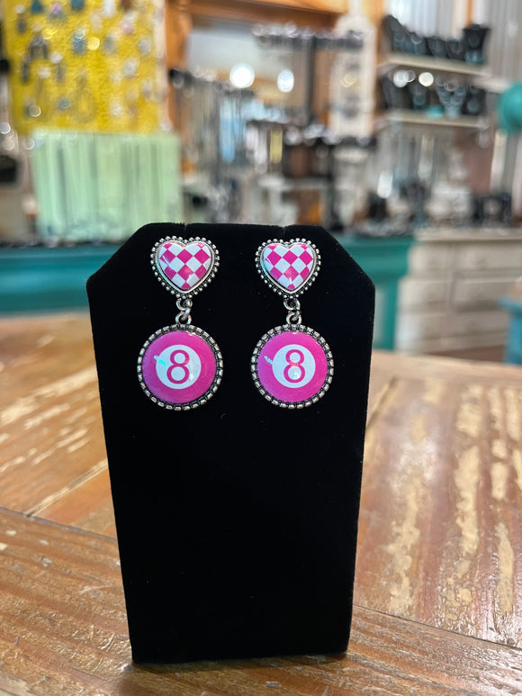 8 Ball Earrings