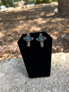 Cross Stud Earrings