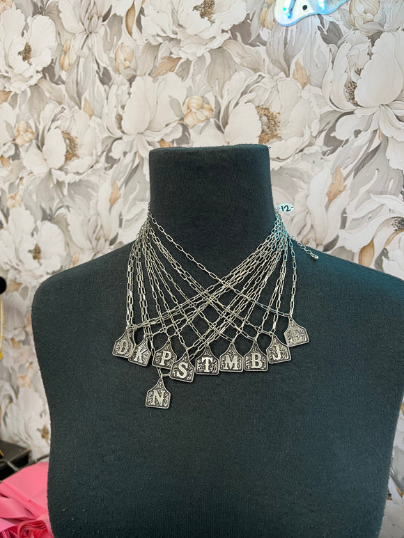 Initial Tag Necklace