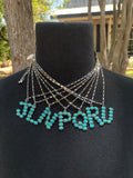 Turquoise Letter Necklace #2